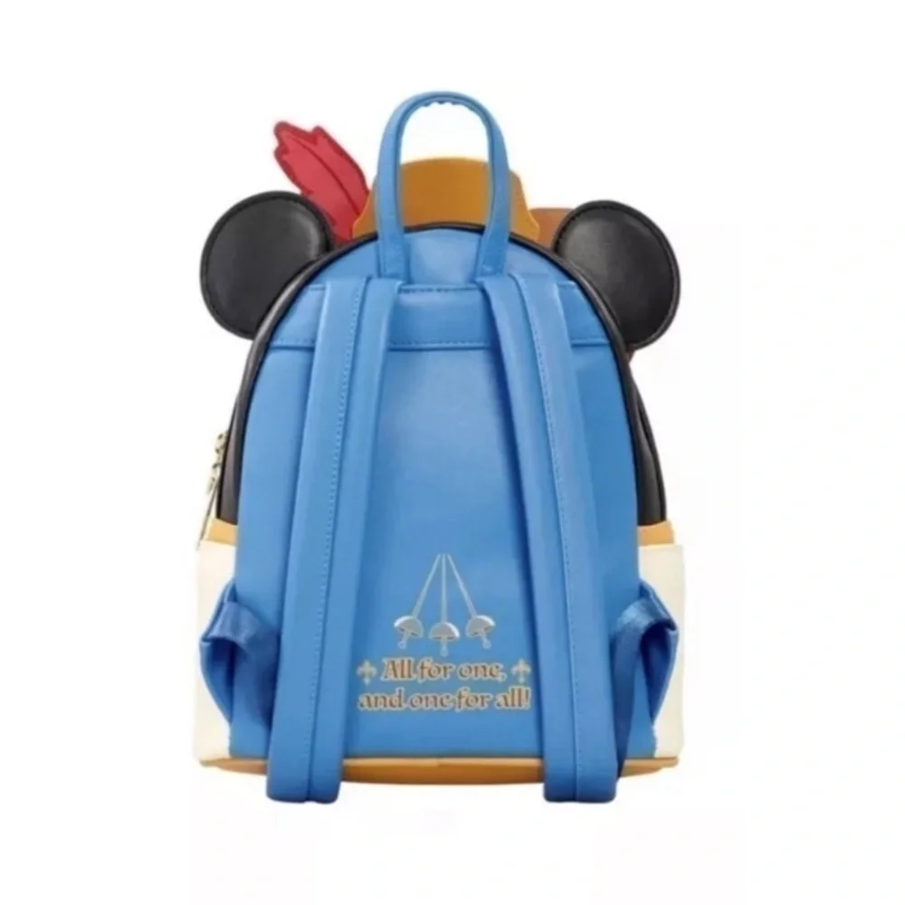 NWT. LOUNGEFLY x DISNEY Three Musketeers Mickey Mouse Backpack